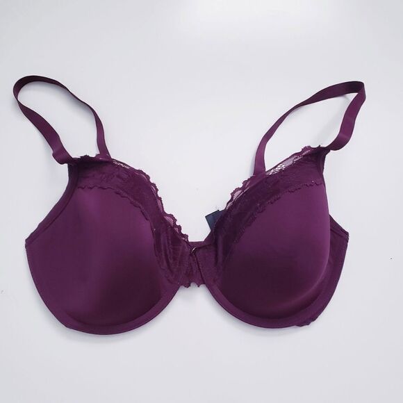 Natori Burgundy Hidden Glamour Bra 32DD - Picture 1 of 4